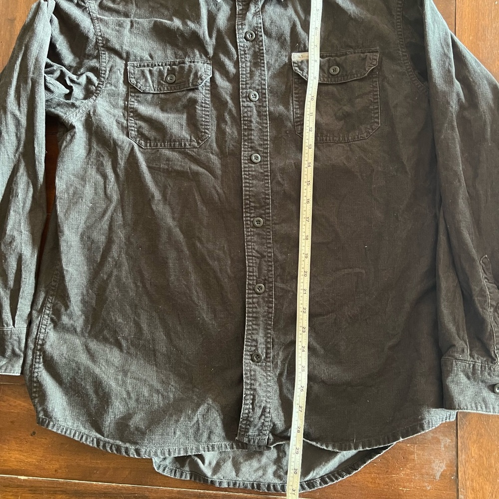 Eddie Bauer Dark Brown Corduroy Shirt - Picture 5 of 6